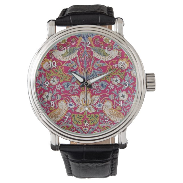Reloj De Pulsera Ladrón de fresa, William Morris (Anverso)
