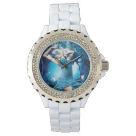 Reloj De Pulsera Lady Blue Elvin Fantasy Art