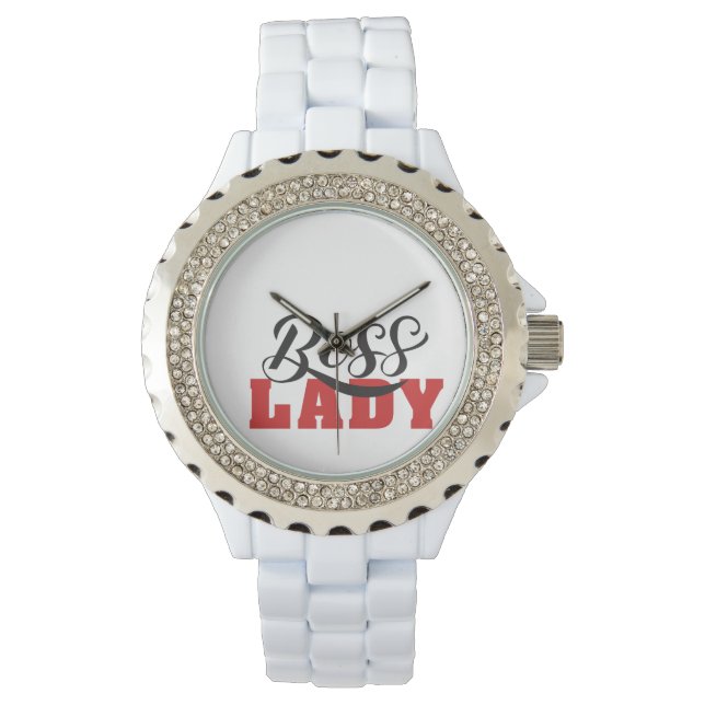 Reloj De Pulsera Lady Boss – Strong Confident Woman Design (Anverso)