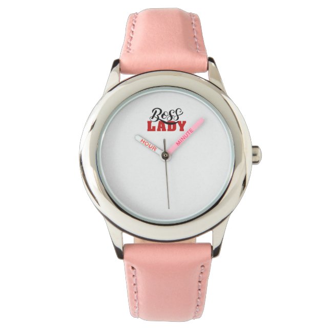 Reloj De Pulsera Lady Boss – Strong Confident Woman Design (Anverso)