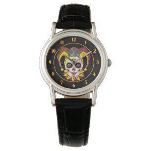 Reloj De Pulsera Lady Jester Skull