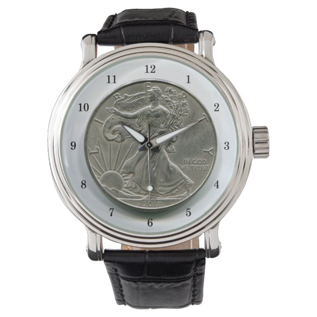 Reloj De Pulsera Lady Liberty Silver Dollar Wrilar Watch (Anverso)