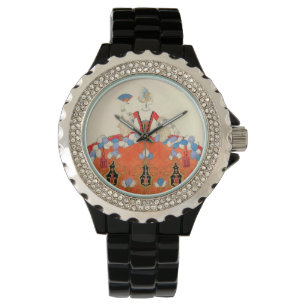 RELOJ DE PULSERA LADY NARANJA FASHION COSTUME DISEÑADOR MAKEUP ARTI