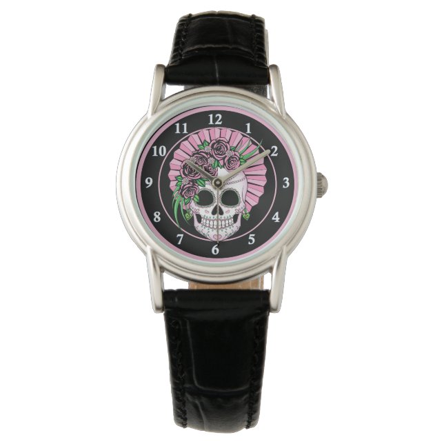 Reloj De Pulsera Lady Sugar Skull (Anverso)
