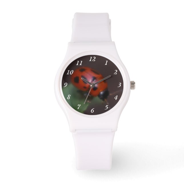 Reloj De Pulsera Ladybug en Flores (Anverso)