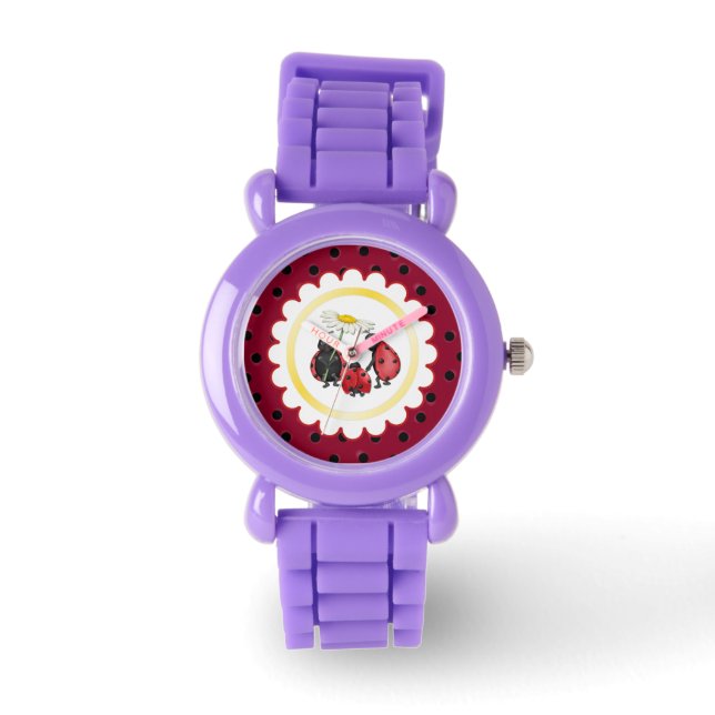 Reloj De Pulsera Ladybug Stroll Purpurina (Anverso)