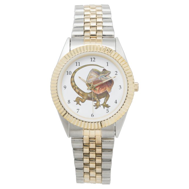 Reloj De Pulsera lagarto de cuello frito (Anverso)