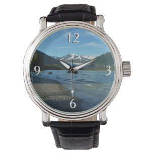 Reloj De Pulsera Lago Mendenhall en el paisaje Juneau Alaska