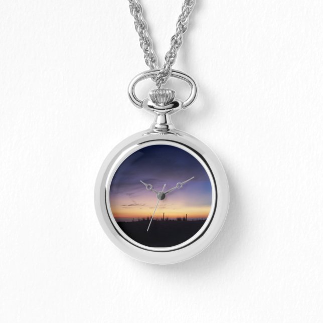 Reloj De Pulsera Lago Michigan Sunset (Anverso)