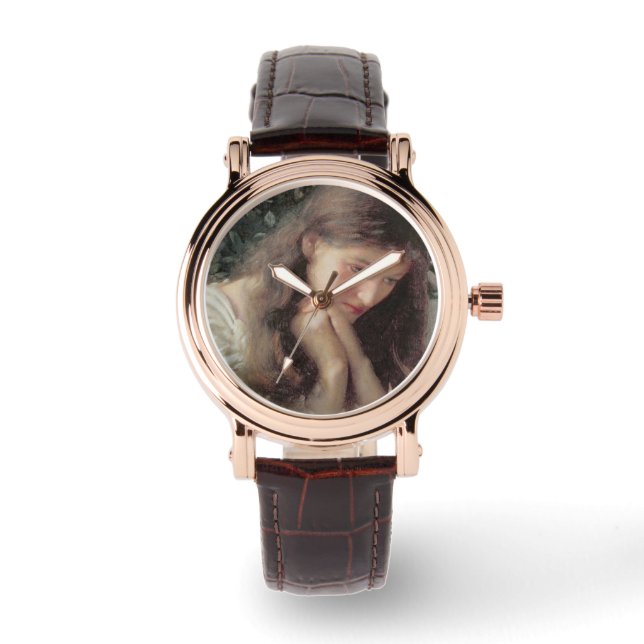 Reloj De Pulsera Lágrimas de ralentí (bella mujer llorando) (Anverso)