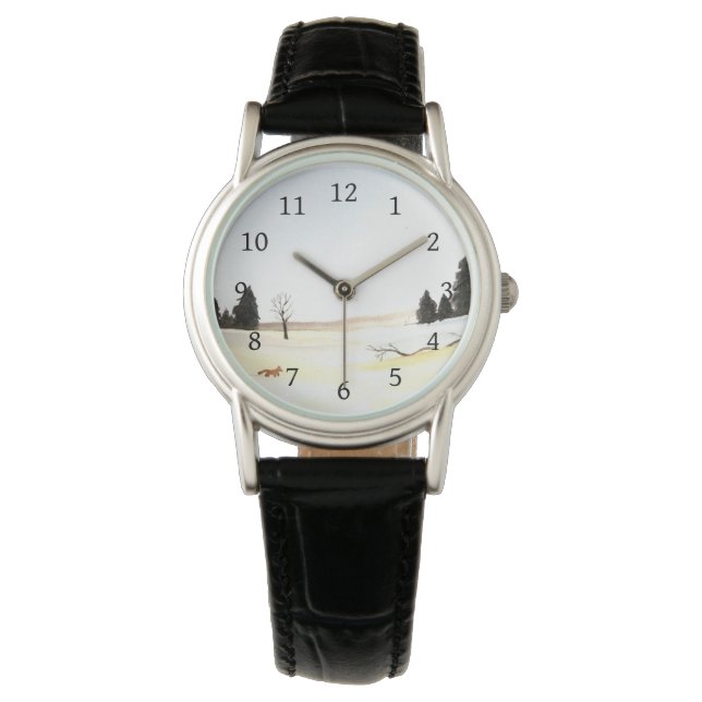 Reloj De Pulsera Landscape Fox (Anverso)