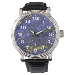 Reloj De Pulsera Lapislázuli con números