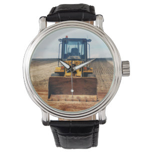Reloj De Pulsera Largo día por delante, Mens Machinery Tractor Watc