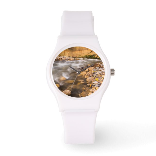 Reloj De Pulsera Las Agujas Del Río Virgen El 4 De Otoño (Anverso)