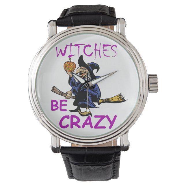 Reloj De Pulsera Las brujas son pieles negras locos (Anverso)