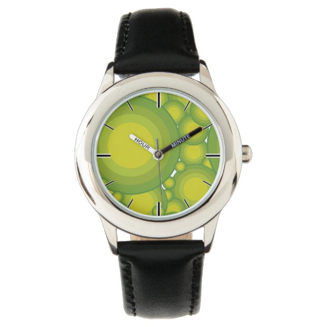 Reloj De Pulsera Las burbujas verdes (Anverso)