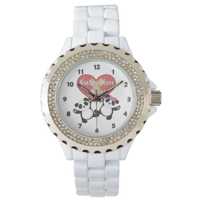 Reloj De Pulsera Las enfermeras tienen corazón (Anverso)