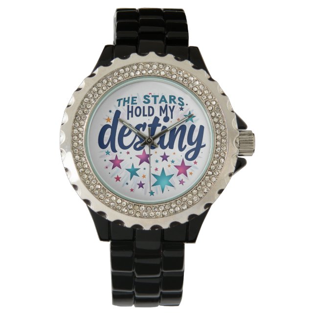 Reloj De Pulsera Las estrellas sostienen mi destino (Anverso)