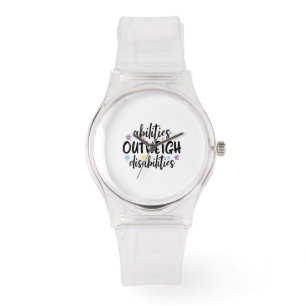 Reloj De Pulsera Las habilidades superan a las discapacidades Autis