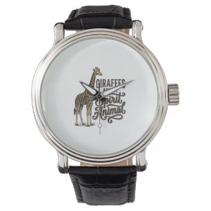 Reloj De Pulsera Las jirafas son mi animal espiritual diseño de cam