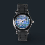 Reloj De Pulsera Las lacrimógenas de agua de Monet<br><div class="desc">Los Water Lilies de Monet. Por favor visite mi tienda para un diseño más interesante y más elección de color. => zazzle.com/iwheels*</div>