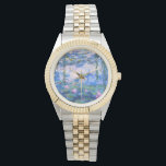 Reloj De Pulsera Las lacrimógenas de agua de Monet<br><div class="desc">Los Water Lilies de Monet. Por favor visite mi tienda para un diseño más interesante y más elección de color. => zazzle.com/iwheels*</div>