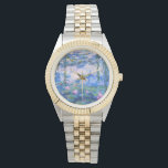 Reloj De Pulsera Las lacrimógenas de agua de Monet<br><div class="desc">Los Water Lilies de Monet. Por favor visite mi tienda para un diseño más interesante y más elección de color. => zazzle.com/iwheels*</div>