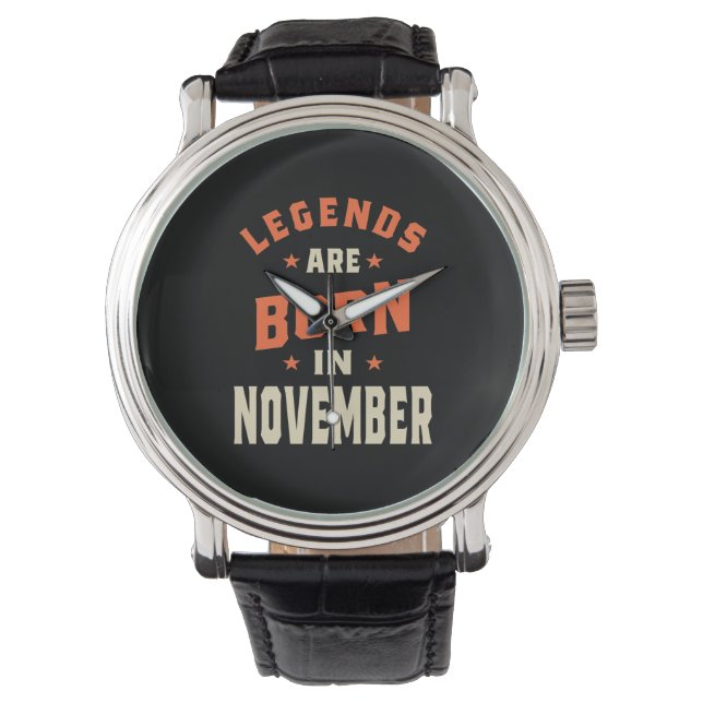 Reloj De Pulsera Las leyendas nacen en noviembre - Noviembre Cumple (Anverso)