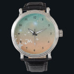 Reloj De Pulsera Las mariposas vuelan<br><div class="desc">Un ilustracion caprichoso con una paleta retro de naranja y verde. Un enjambre de mariposas que están volando hacia la libertad.</div>