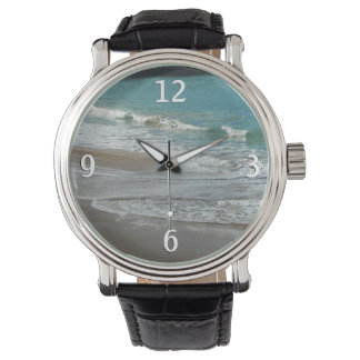 Reloj De Pulsera Las olas brillan sobre el océano azul turquesa de