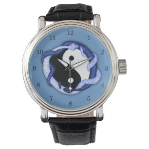 Reloj De Pulsera Las serpientes se doblan (el azul)