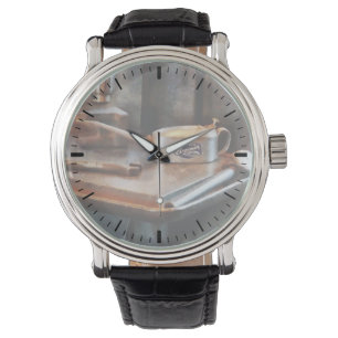 Reloj De Pulsera Lata de Aceite y Llave Inglesa