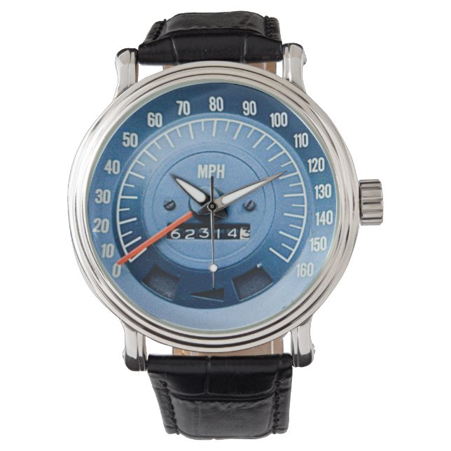 Reloj De Pulsera Late 1960s Classic Sports Car Speedometer (Anverso)
