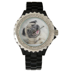 Reloj De Pulsera Laughing Pug Watch