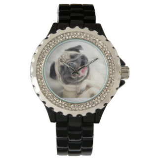 Reloj De Pulsera Laughing Pug Watch