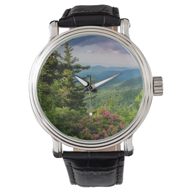 Reloj De Pulsera Laurel de Montaña al Amanecer (Anverso)