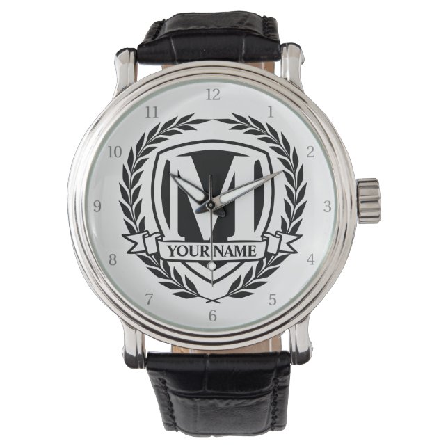 Reloj De Pulsera Laurel Monograma Design Watch (Anverso)