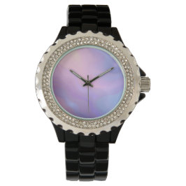 Reloj De Pulsera Lavanda Azul y muñeca etérea rosa