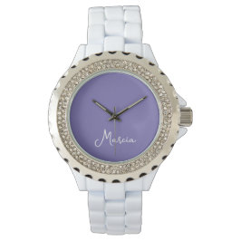 Reloj De Pulsera Lavanda simple y elegante personalizada