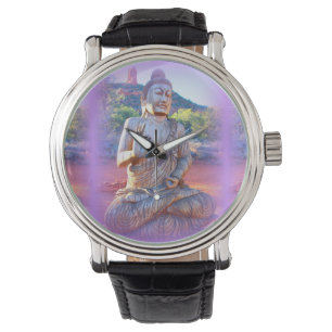 Reloj De Pulsera lavender aura buddha