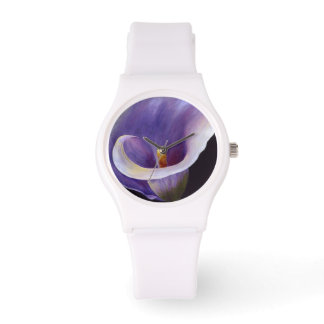 Reloj De Pulsera Lavender Calla Lily