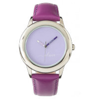 Lavender Purple Modern Script Girly Monograma Nomb