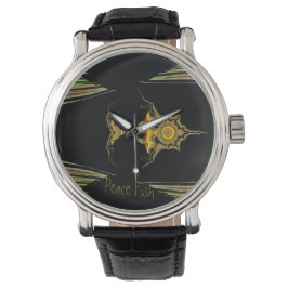 Reloj De Pulsera LavishlyOn Multi-Colored Peace Fish Watch