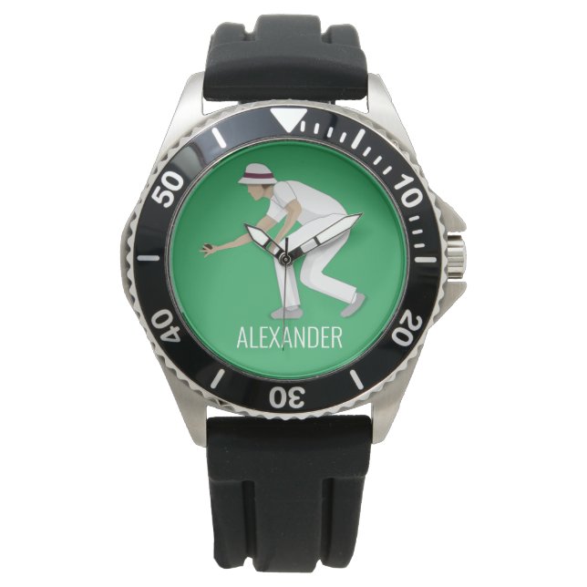 Reloj De Pulsera Lawn Bowls (Anverso)