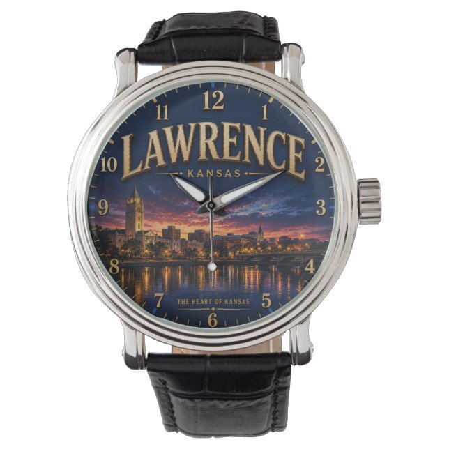 Reloj De Pulsera Lawrence Kansas (Anverso)