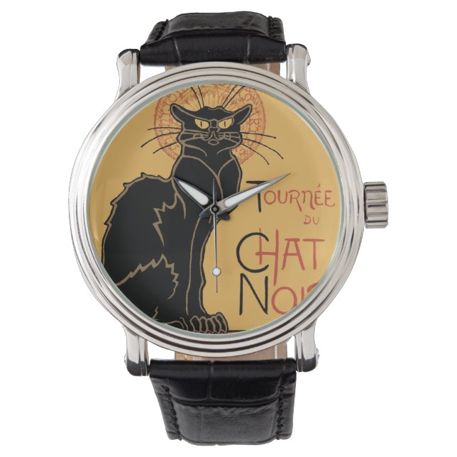 Reloj De Pulsera Le Chat Noir Art Nouveau (Anverso)