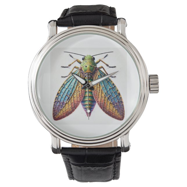 Reloj De Pulsera Leaf Insect 140624IREF121 - Watercolor (Anverso)