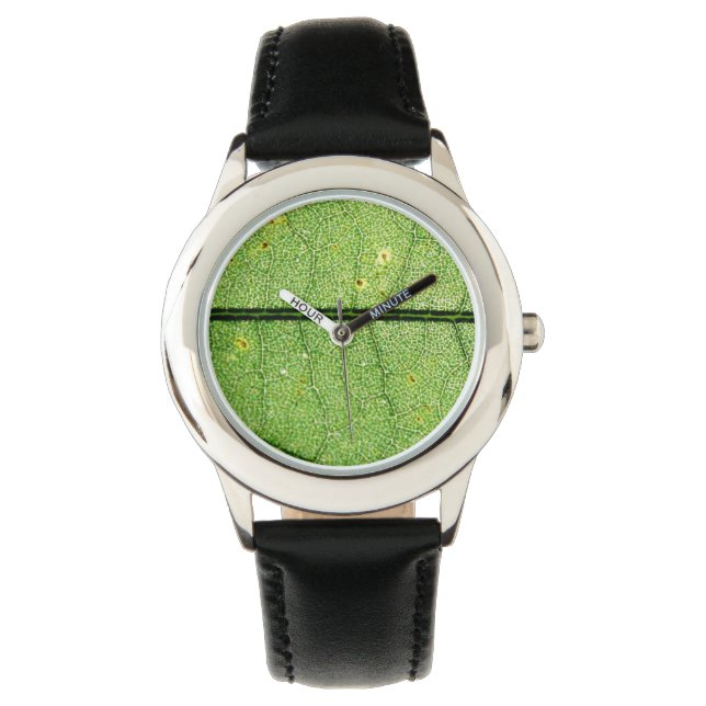 Reloj De Pulsera Leaf verde extremo (Anverso)