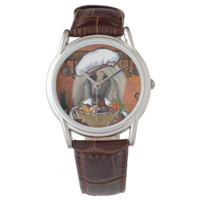 Reloj De Pulsera Lebrel afgano        (Anverso)