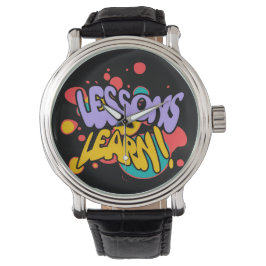 RELOJ DE PULSERA LECCIONES DE SALPICADURAS DE PINTURA PARA HOMBRES 
